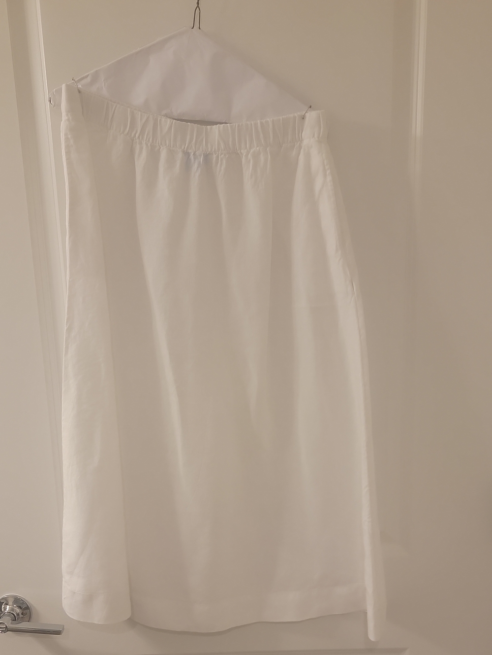 White Linen Skirt